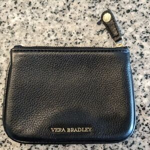 Vera Bradley Leather Callie Zip Pouch in Cheetah